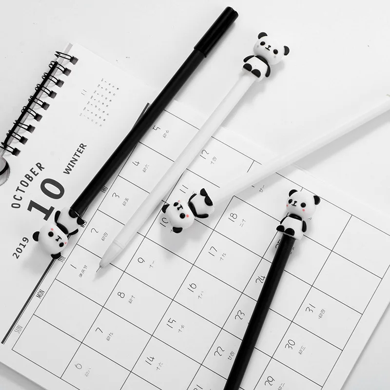 

Lovely Cartoon Panda Gel Pen O 0.5mm Black Cute Gift Stationery