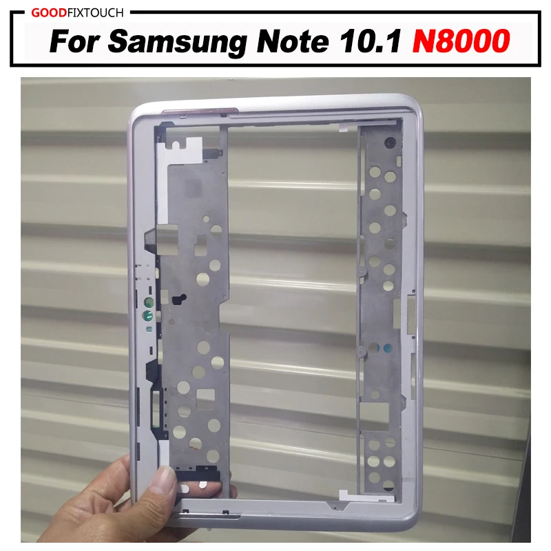 

For Samsung Galaxy Note 10.1 N8000 LCD Front Bezel Frame Middle Housing Plate with back cover Repair Parts
