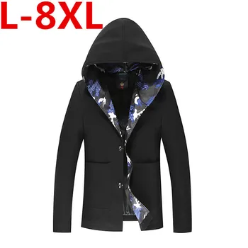 

New Plus Size 8xl 7xl 6xl 5xl Jacket Spring Autumn Men Coat Male Casual Style Lightweight Windbreak Men Clothes Masculina