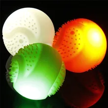 Pet Play LED Dog Ball Toys Motion Activated Made Of Food Degree Silicone USB Rechargeable Ball Toy