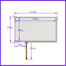 ZhiYuSun wholesale XWT707 165*100mm 7inch 4lines resistance screen for car  DVD redio this is compatible 165*100