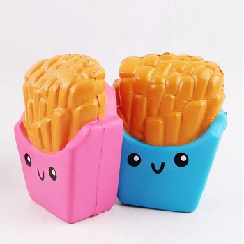 

Child Cartoon French fries Scented Kawaii Slow Rebound Jumbo Squeeze Toys For Kids Children Birthday Gifts