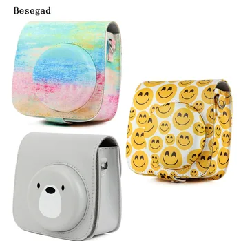 

Besegad PU Leather Carrying Storage Bag Pouch Case Shell w/ Shoulder Strap for Fujifilm Instax Mini 8 8+ 9 Instant Film Camera