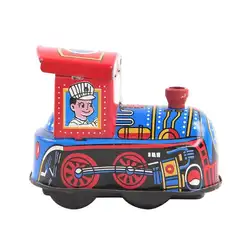 Дети Diecasts Ретро Классический ностальгия Олово паровой поезд Заводной ветер игрушки для детей Подарки