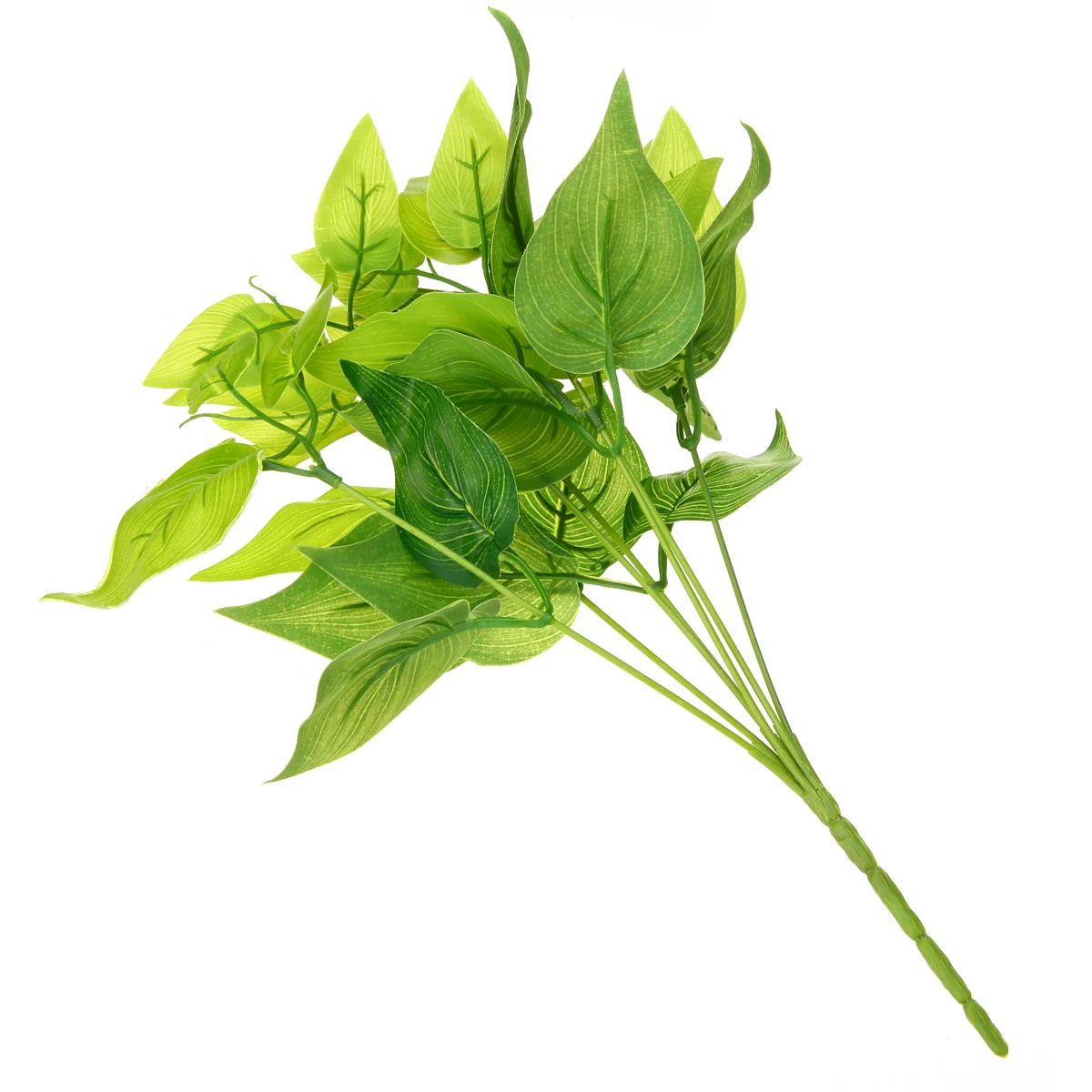 Artificial Plastic Plant Rich Leaves Grass Fake Leaf Greenery Foliage