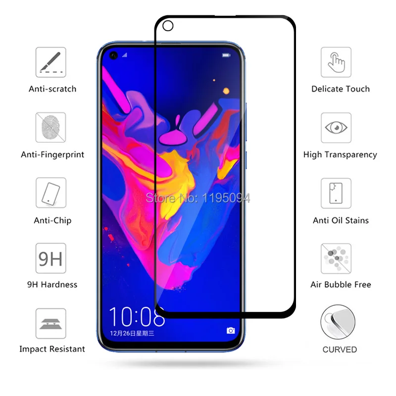 Полное покрытие из закаленного стекла для Huawei Honor 8S 8A 8X 7C 7A 10 20 10i P30 Lite P Smart Z Y5 Y7 Y6 2019