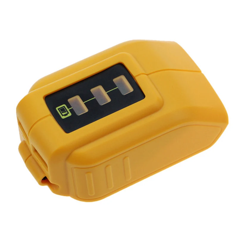 USB Converter Charger For DEWALT 14.4V 18V 20V Li-ion Battery Converter DCB090 USB Device Charging Adapter Power Supply