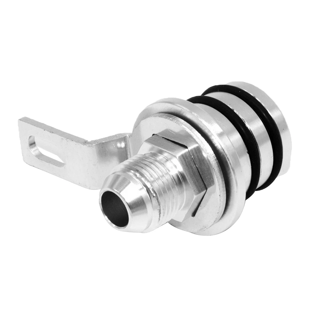 

Engine Billet Aluminum Block Plug Adapter Breather Fitting To 10AN For Honda Integra B Series B16/B18 Engines Only (Silver)