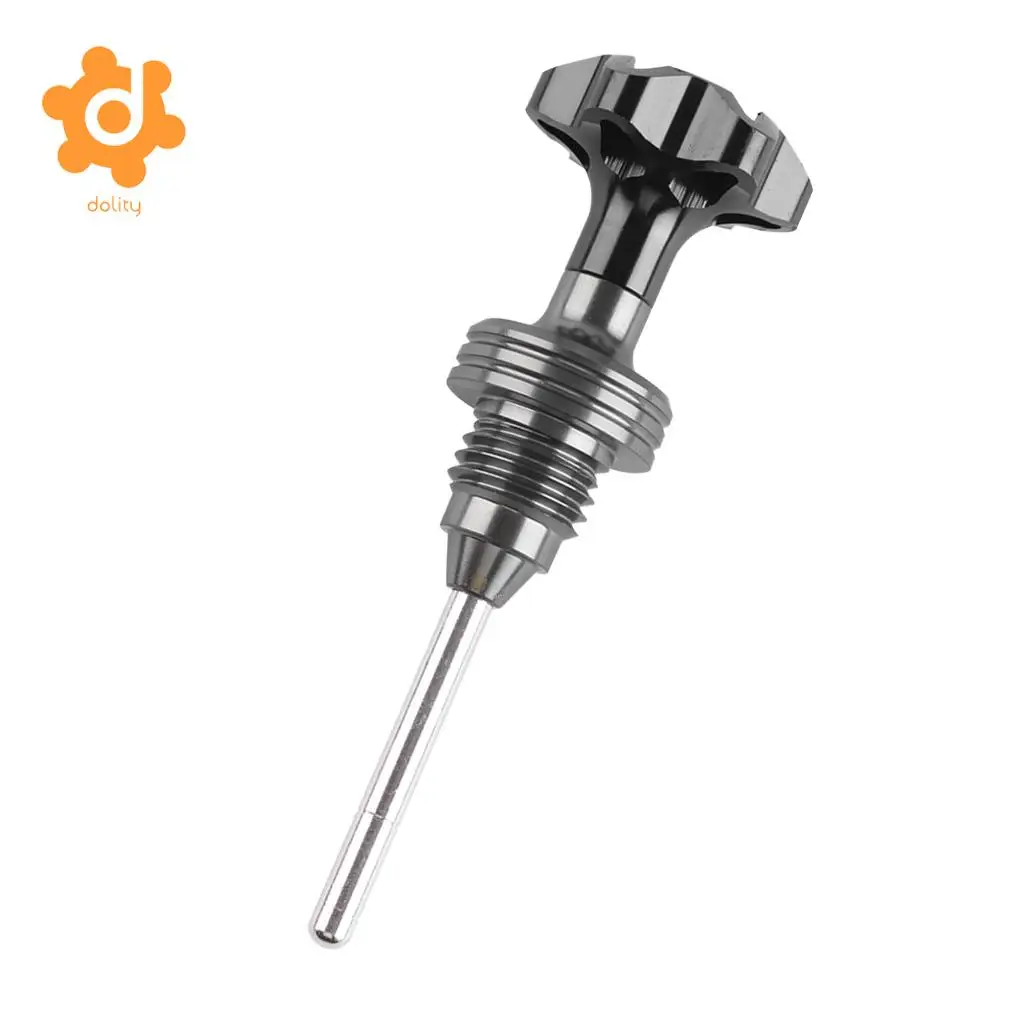 CNC Aluminum Alloy Engine Oil Dipstick Replacement for Universal 125cc Motorcycle Scooter on