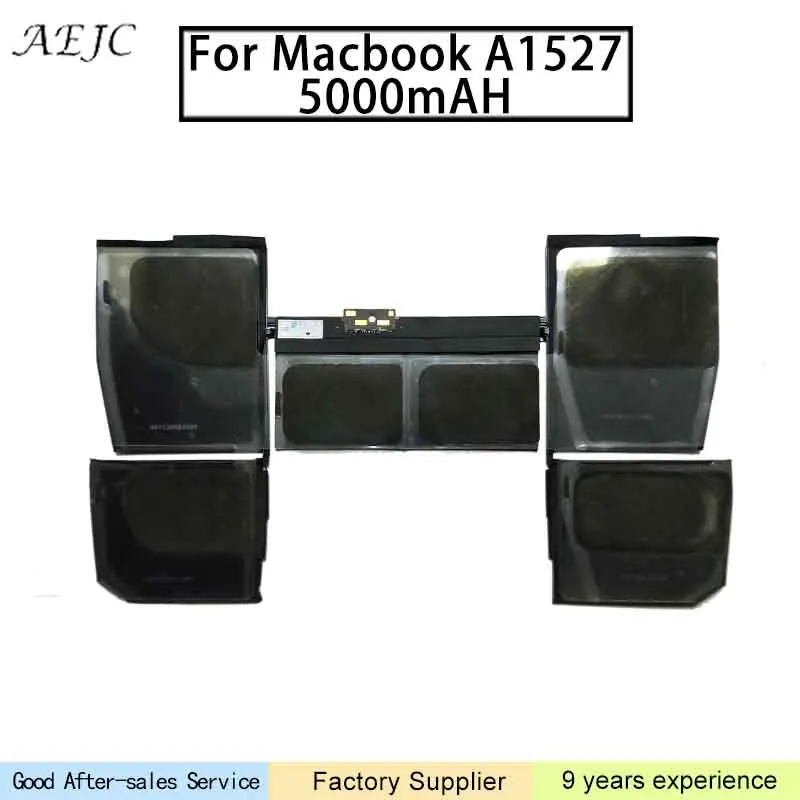 

A1527 Laptop battery For MacBook Pro 12 " Retina A1534 MF855 MJY32 MK4M2 7.55V 5000mAh