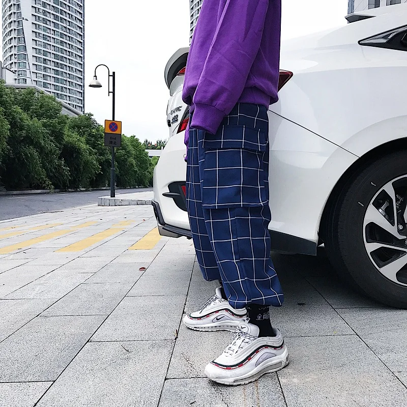 

2018 Men's Printing Cotton Casual Pants Fashion Trousers Active Elastic Harem Hip Hop Style Loose Blue Joggers Sweatpants M-XL