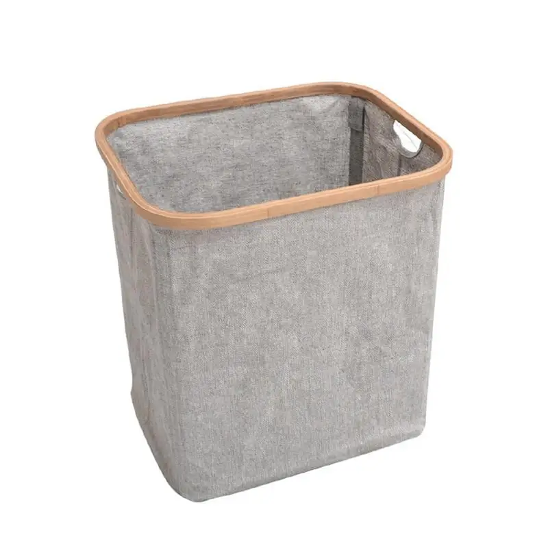 سلة الغسيل القابلة للطي برميل خشبي المحمولة قماش الملابس لعب سلة التخزين للطي صندوق تخزين الغسيل المنظم سلة الغسيل القابلة للطي برميل خشبي المحمولة قماش الملابس لعب سلة التخزين للطي صندوق تخزين الغسيل المنظم