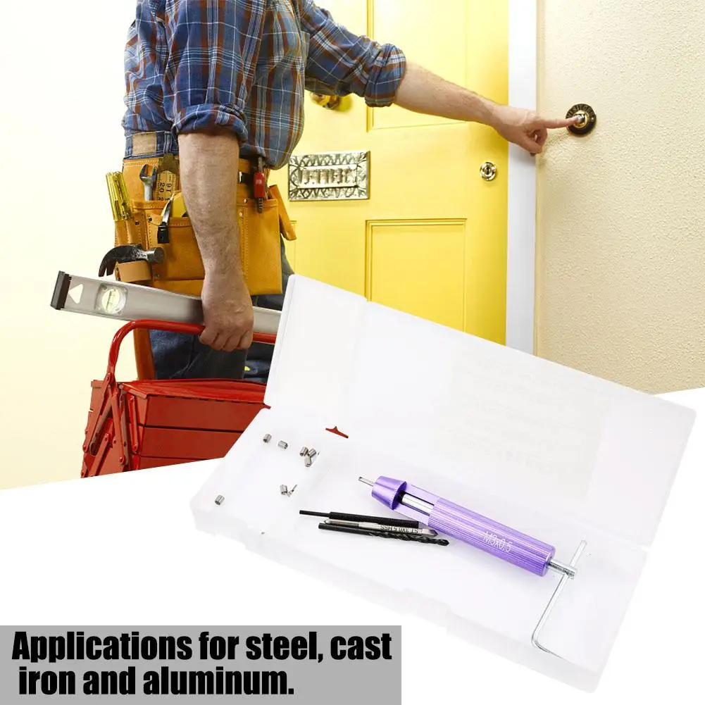 

M3*0.5 Car Engine Block Restoring Damaged Thread Repair Insert Tool Kit Thread Inserts Repair Thread Car Repair