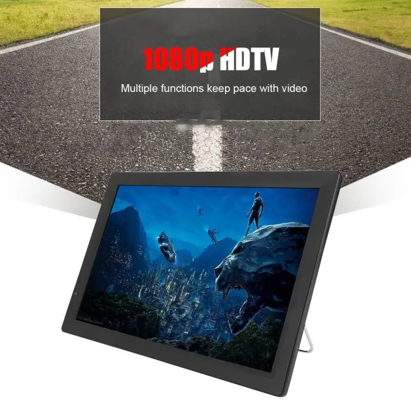 14 дюймов DVB-T/T2 HD Цифровое ТВ A tv 1080P портативное автомобильное телевидение 1280*800 TFT-LED поддержка Smart tv HDMI USB sd-карта US Plug
