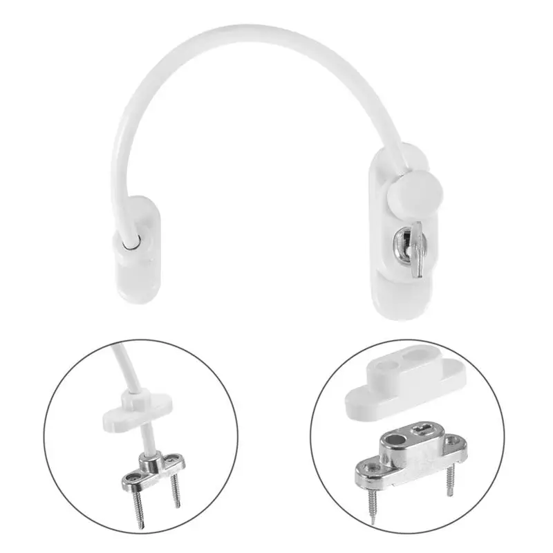 4pack Kids Window Restrictor Lock Child Baby Safety Door Cable Locks Security Wire Catch