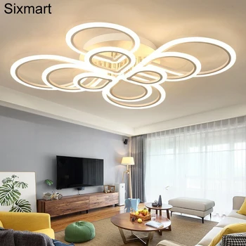 

Led Ceiling Lights For Living Room Bedroom Remote Control Lamparas DeTecho Surface Mount AC85 260V White Indoor Lighting Fixture