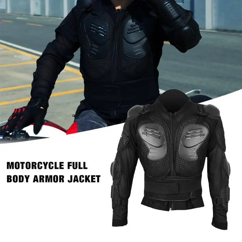 

Outdoor Motorcycle Armor Jacket Back Protector Cycling Shatter Resistant Full Body Spine Chest Shoulder Polyester Protection