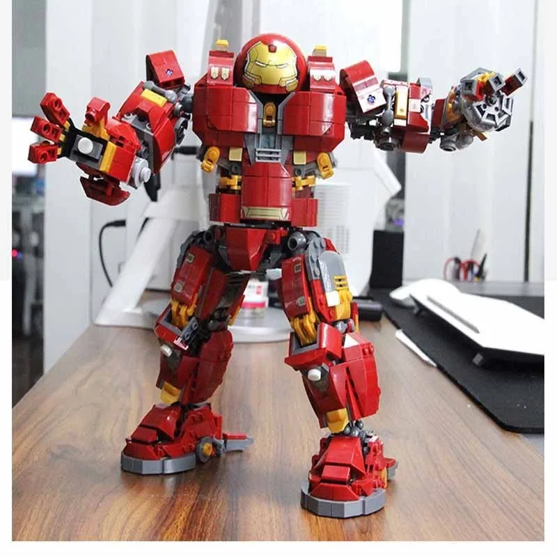 

SY1401 1530pcs Iron Man The Hulkbuster Building Block Bricks Model Set Toys For Children Legoings Avengers Super Heroes Boy Gift