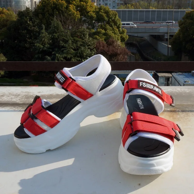 RASMEUP Women's Chunky Sandals Gladiator Platform Beach Sandal Women 2019 Summer Fashion Comfortable Casual Woman Shoes Footwear