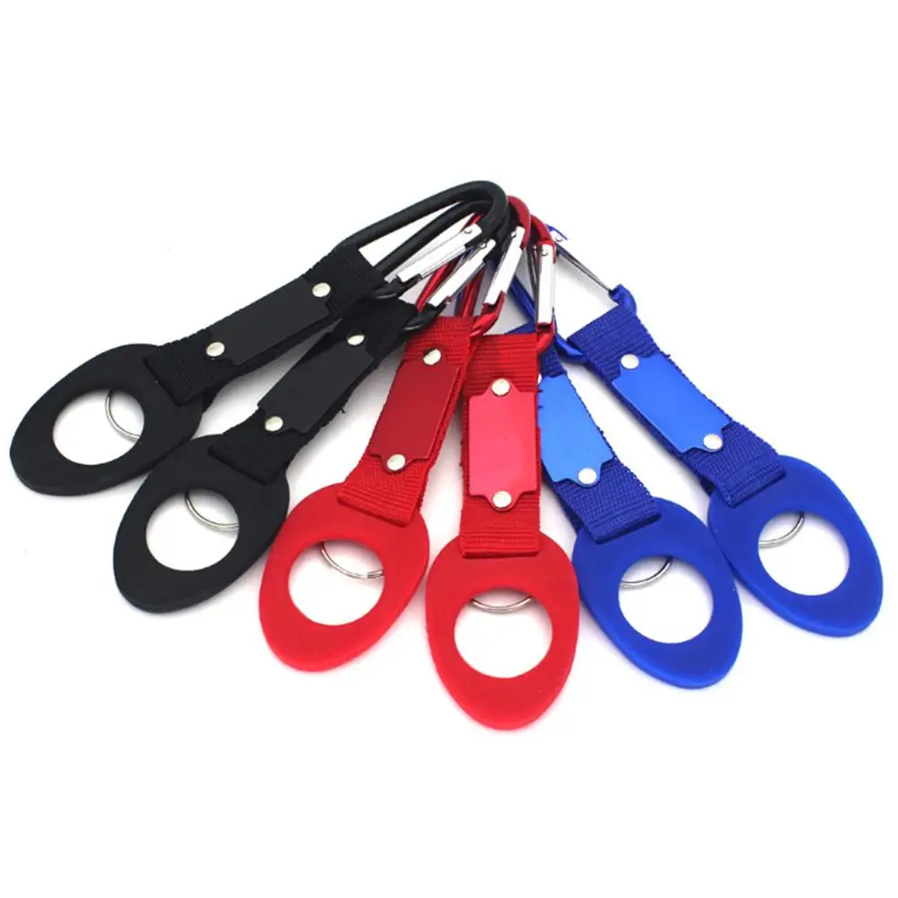 

Outdoor Military Nylon Webbing Buckle Hook Water Bottle Holder Clip EDC Climb Carabiner Belt Backpack Hanger Camp