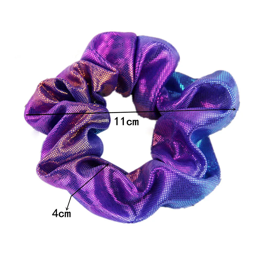 New Elegant Women Elastic Hair Rope Glitter Ponytail Holder Laser Radiation Colorful Hair Ring Scrunchy Hair Band Accessories New Elegant Women Elastic Hair Rope Glitter Ponytail Holder Laser Radiation Colorful Hair Ring Scrunchy Hair Band Accessories