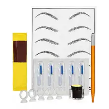 Практическая ручка для нанеения татуировки Макияж игла для татуировки бровей пигмент набор новые наборы татуировок