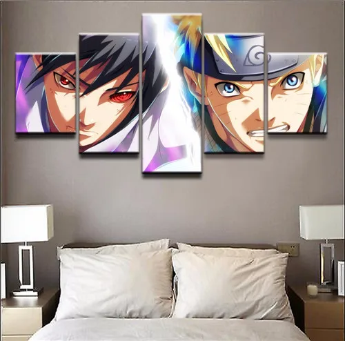 

5 Panels More Products Naruto Anime Custom Painting Canvas Wall Art Picture Home Decoration Living Room Canvas Painting
