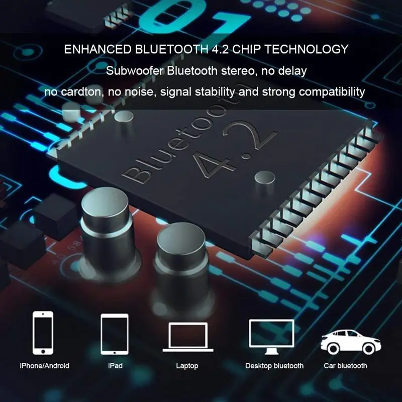 Беспроводной Bluetooth динамик будильник со светодиодом fm радио свободные руки два