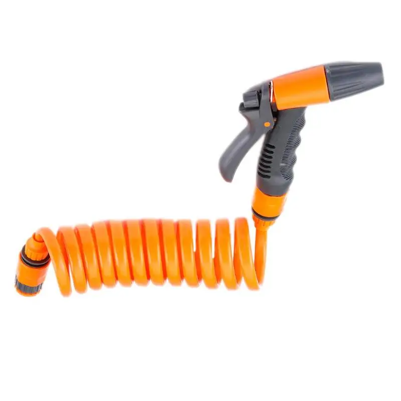 

Garden Cleaning Water Gun with 2.5m Retractable Spring Hose Connector Set