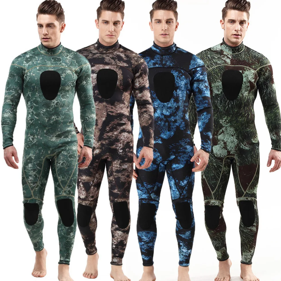 

2019 New Men's 3MM Siamese Cold Warm Diving Suit Surf Clothing SCR Material Wetsuit