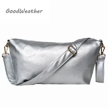 Мода портативный средний размер серебряный сумка Crossbody Высокое качество Мягкий Искусственная кожа сумки женские сумки дизайнер кошелек сумки женские через плечо женщины сумка почтальона сумочки