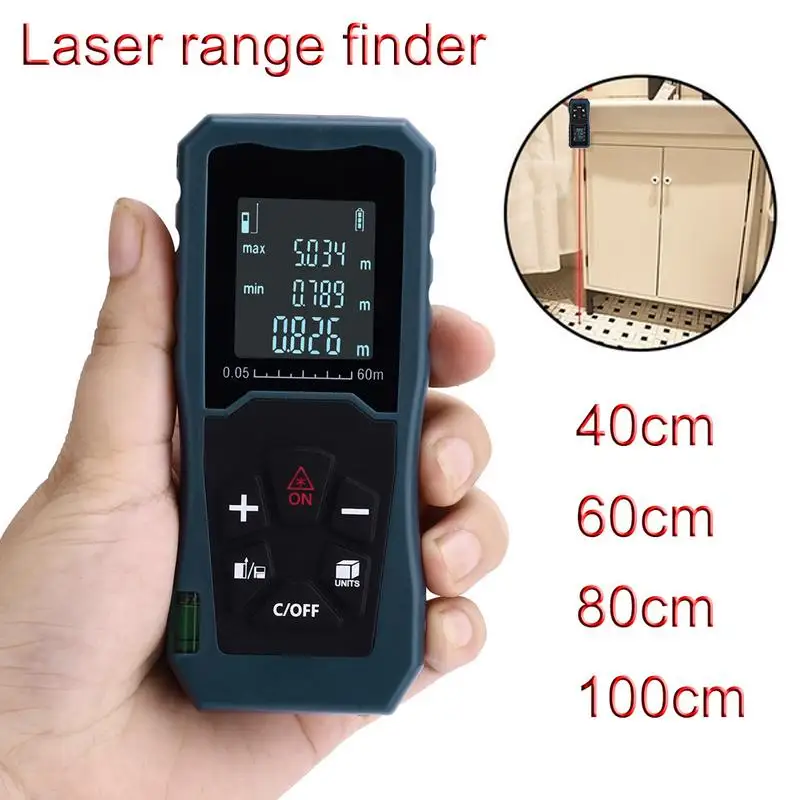 Ручной лазерный дальномер 40 м 60 80 100 мини Diastimeter измерение без батареи|Лазерные