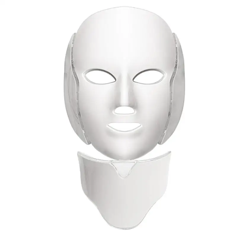 7 Colors Photon Electric LED Facial Mask Neck Skin Rejuvenation Massager Anti Acne Wrinkle