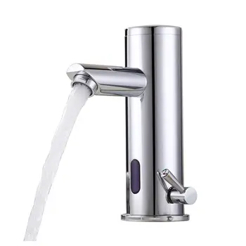 

NEW-Automatic Sensor Touchless Faucet Hands Free Bathroom Vessel Sink Tap Hot & Cold