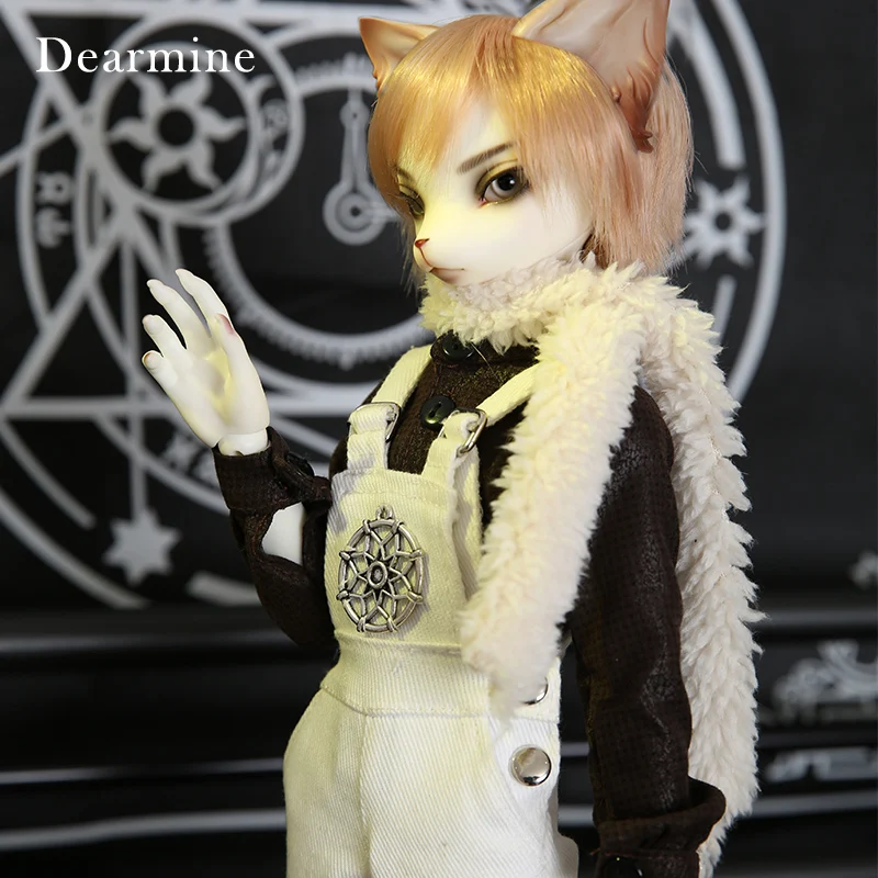bjd sd dolls Oskar cat male cat 1//4 dolls resin model reborn face make up eyes