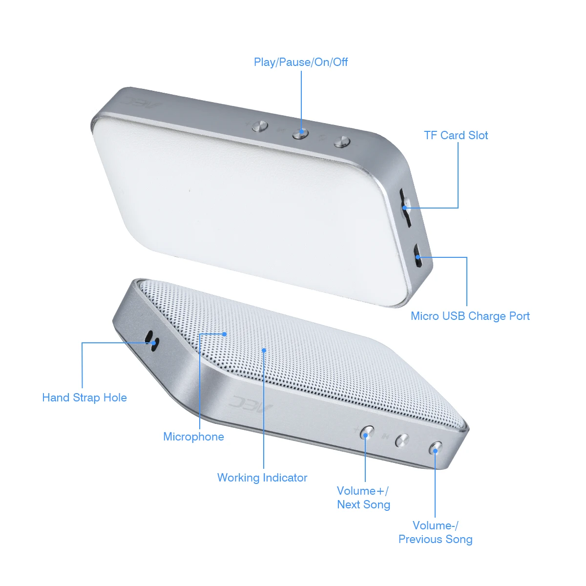 AEC BT209 Беспроводные Bluetooth 4,2 колонки Портативный беспроводной плеер Мини громкоговоритель со встроенным микрофоном Поддержка tf-карты