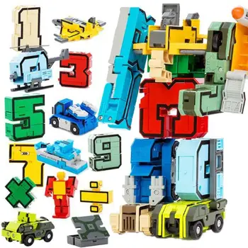 

Number Symbol Deformed Toy Children Puzzle Assembly Robot Toys for Kids Gifts Educational Tool