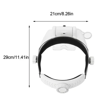 

1PC USB Rechargeable Type 31 Combination Multiple 3LED Lamp Head Mounted Magnifier With Five Lenses Of Different Magnification