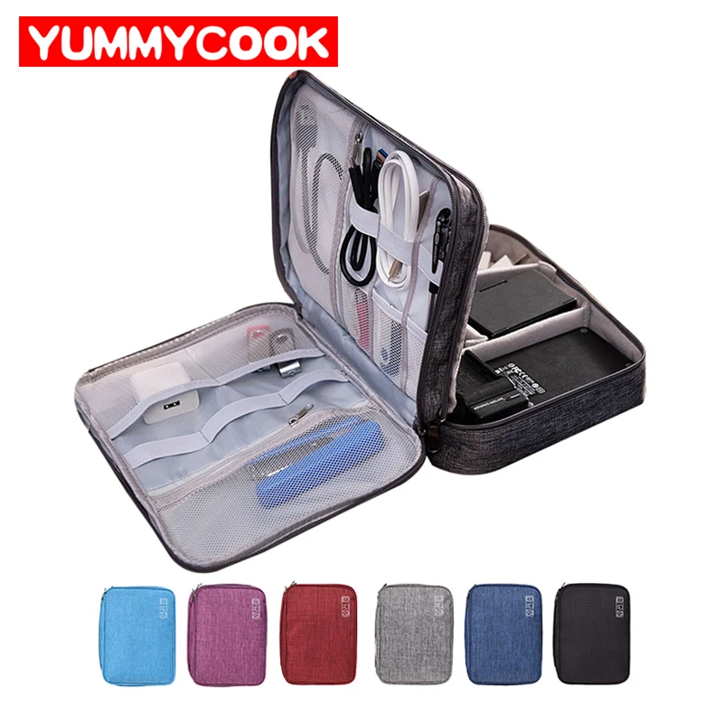 

Travel Cable Charger Storage Bag Headphones Gadget Organizer Digital Earphone Wire Case Cosmetic Pouch Accessories Supplies Item