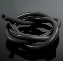 Вакуумный силиконовый шланг гоночной линии трубы черный 5 метров IDxOD: 8x14 мм
