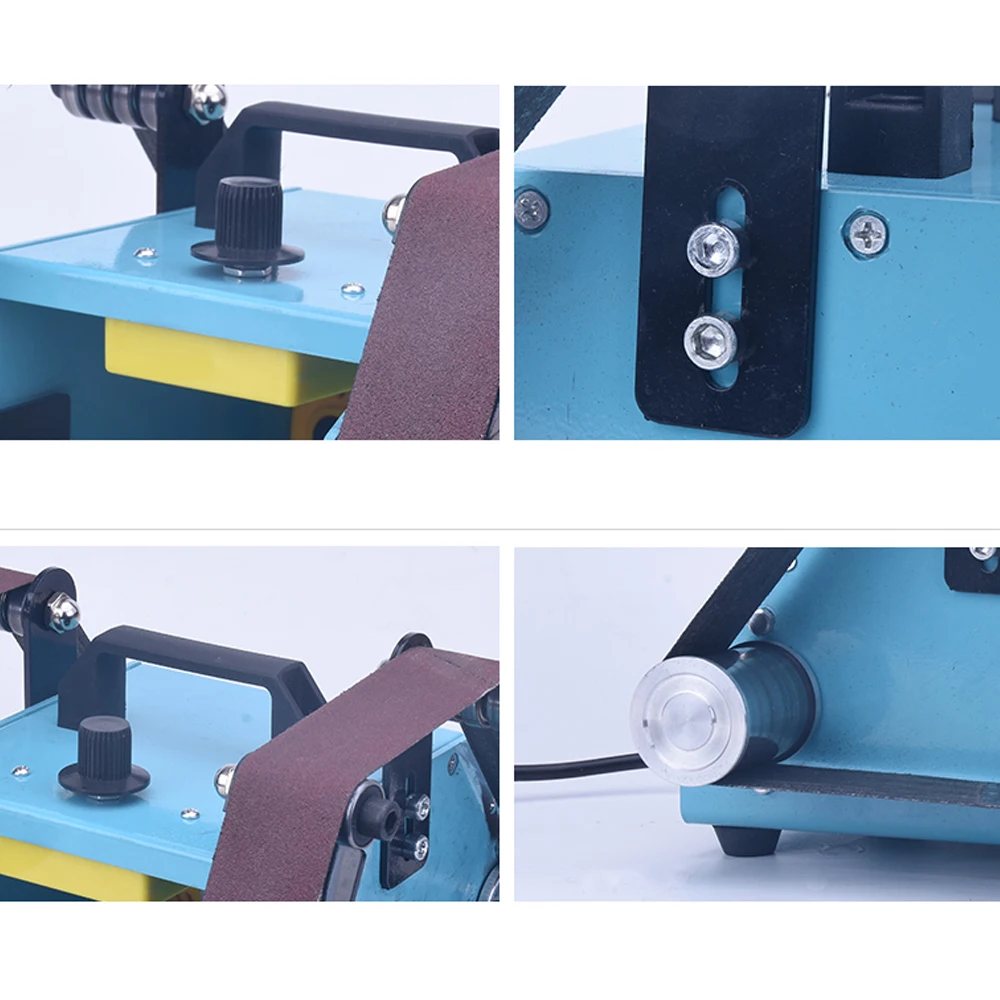 Многофункциональный Электрический ленточный шлифовальный станок 950 Вт Настольный двухголовочный ленточный шлифовальный станок Полировальный Инструмент