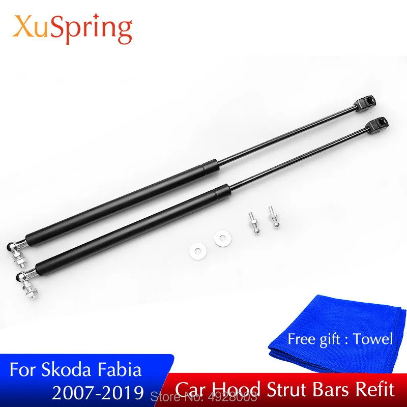 

for Skoda Fabia Roomster 2007 2017 2019 Car Bonnet Hood Support Lift Spring Bracket Strut Bars Hydraulic Rod Car accessories