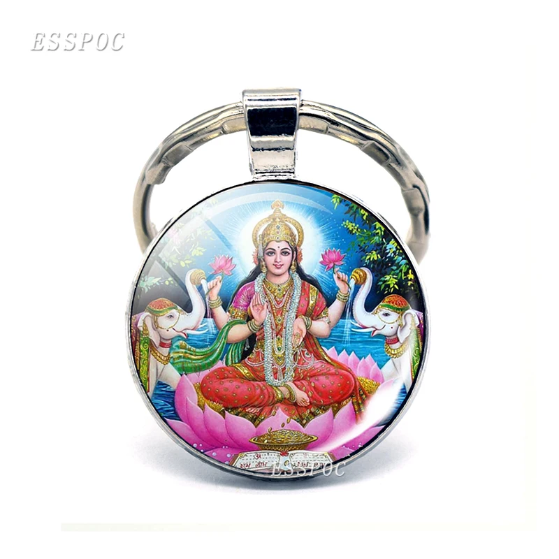 Lakshmi буддистский кулон брелок для йоги ювелирные изделия стеклянные