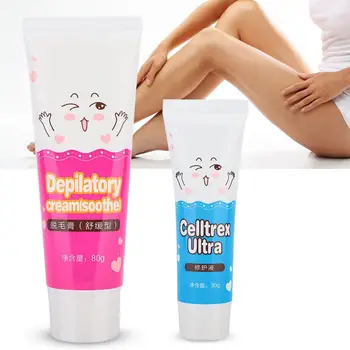 

Unisex Hair Removal Cream Repair Solution Set Depilatory Cream for Armpit Arm Leg Body 80g+30g a