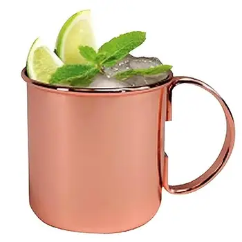 

Wholesale 600ml Cocktail Stainless Steel Copper Plating Coffee Cup Home Kitchen Bar Cups Water Coffee Container Dropshipping