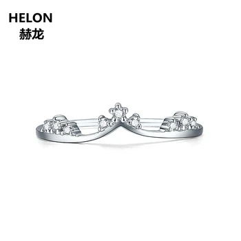 

100% SI/H Natural Diamonds Engagement Ring Solid 14k White Gold Women Wedding Anniversary Band Fine Jewelry