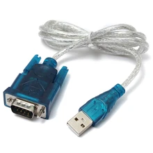 LEORY 1 шт. 1 м полупрозрачный USB 1,1/2,0 для RS 232 последовательный дБ 9 Pin DB9 COM порт конвертер шнур ПК кабель адаптер для IBM PC для Mac