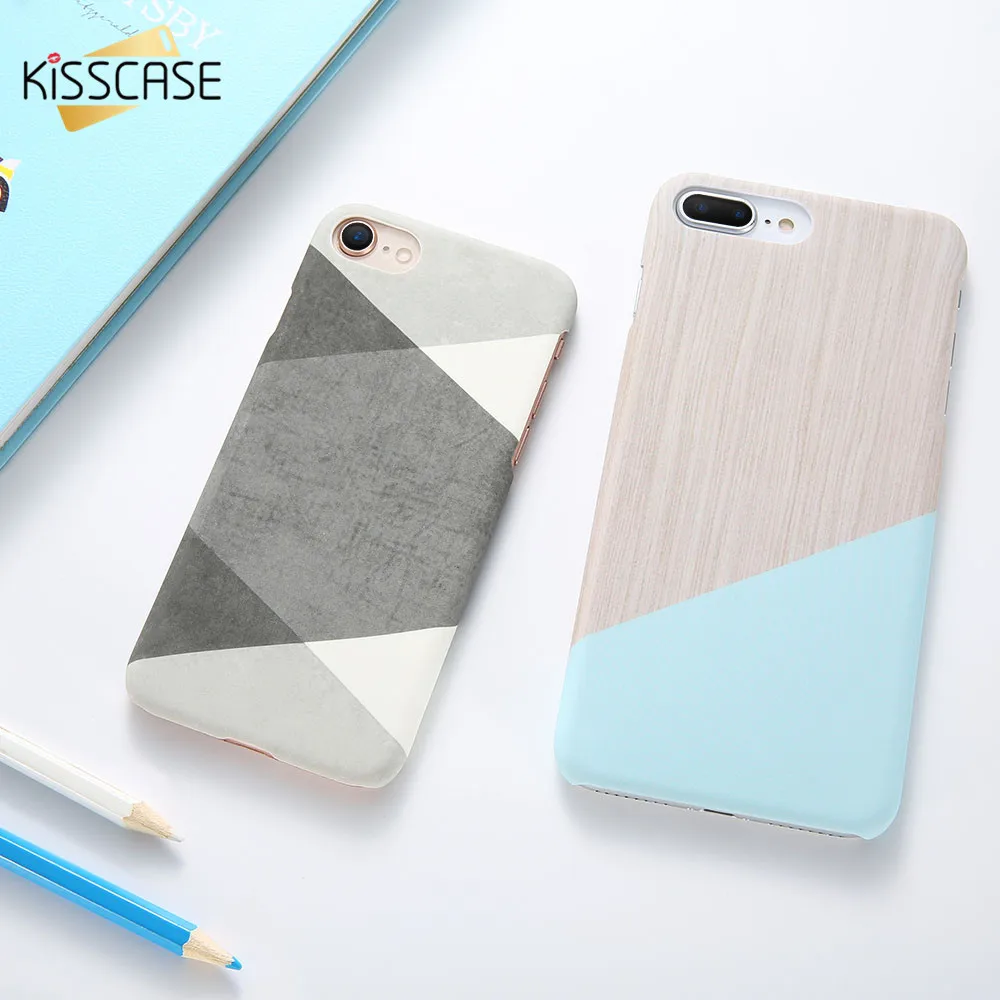 KISSCASE простой Контрастный ЦВЕТНОЙ чехол для телефона iPhone 7 8 X XS Max XR мраморные