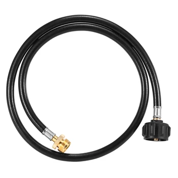 

Camping 4 Feet Propane Adapter Hose 1 LB to 20 LB Converter Replacement Safety QCC1/Type1 Connect to 1 LB Applicance