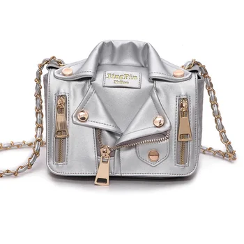 Designer Chain Bags Women Clothing Shoulder Rivet Jacket Messenger Bag Women Leather Luxury Handbags Bolsa Feminina Bolsos Mujer luxury handbags women bags designer chain bag pu leather small crossbody bags for women messenger bags bolsa feminina